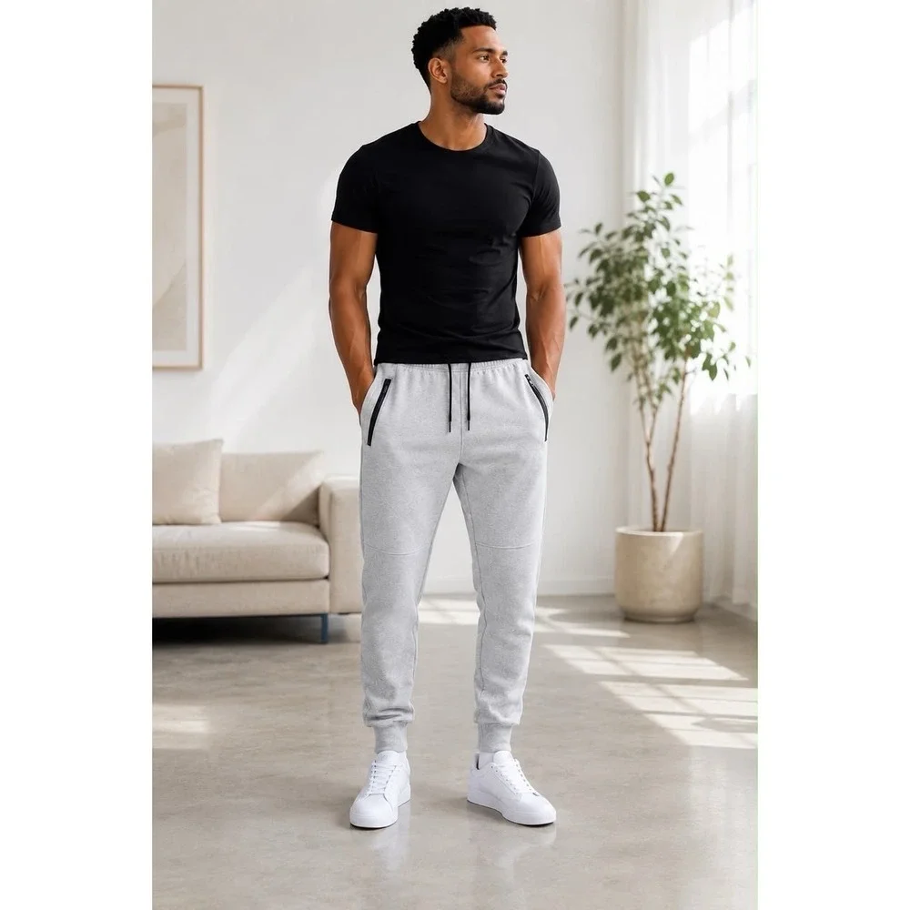 SIZE XL- H&M Divided Men's Joggers in heather grey
